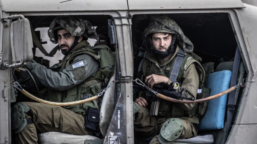 SDEROT, ISRAEL – OCTOBER 09: Israeli forces increase security measures at the Gaza border in Sderot, Israel on October 09, 2023. (Photo by Mostafa Alkharouf/Anadolu Agency via Getty Images)